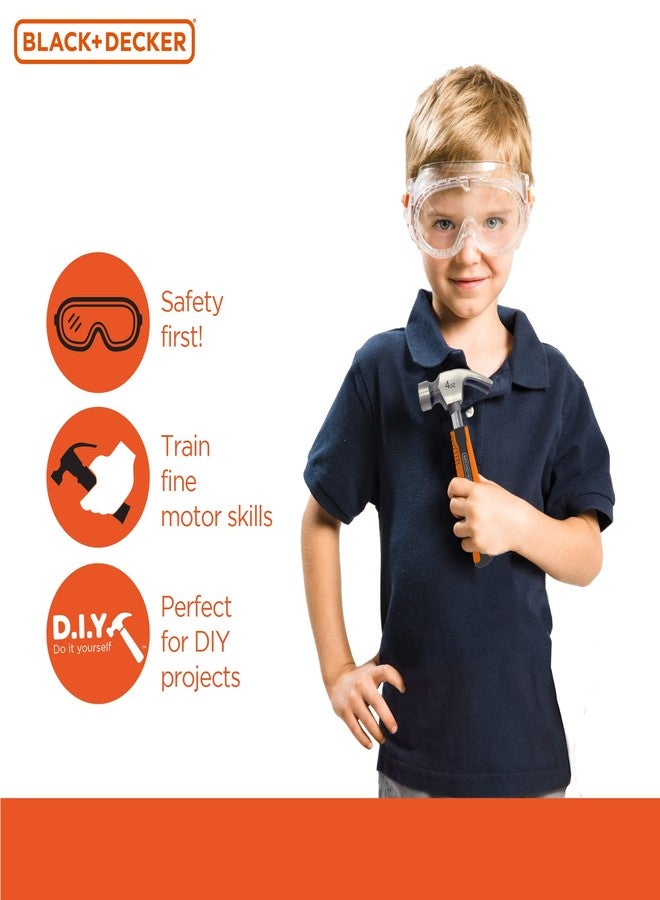 BLACK+DECKER Black & Decker Pretend Play Toolset for Kids, Looks Like The Real Tools - Image 4